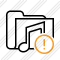 Folder Music Warning Icon