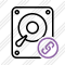 Hard Drive Link Icon