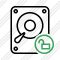 Hard Drive Unlock Icon