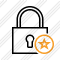 Lock Star Icon