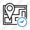 Map Location Clock Icon