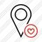 Map Pin Favorites Icon