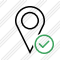 Map Pin Ok Icon