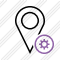 Map Pin Settings Icon