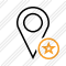 Map Pin Star Icon