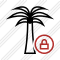 Palmtree Lock Icon