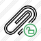 Paperclip Unlock Icon