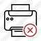 Print Black Cancel Icon