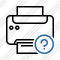 Print Black Help Icon