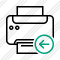 Print Black Previous Icon