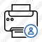 Print Black User Icon