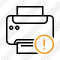 Print Black Warning Icon