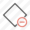 Rhombus Remove Icon