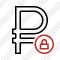 Ruble Lock Icon