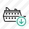 Ship Download Icon