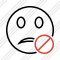 Smile Unhappy Block Icon