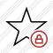 Star Lock Icon