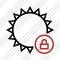 Sun Lock Icon