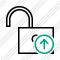 Unlock Upload Icon