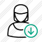 User Woman Download Icon