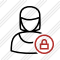 User Woman Lock Icon