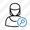 User Woman Search Icon