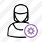 User Woman Settings Icon