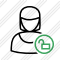 User Woman Unlock Icon