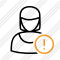 User Woman Warning Icon