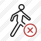 Walking Cancel Icon