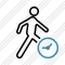 Walking Clock Icon