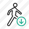 Walking Download Icon