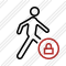 Walking Lock Icon