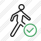 Walking Ok Icon