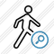 Walking Search Icon