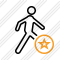 Walking Star Icon