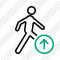 Walking Upload Icon