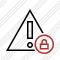 Warning Lock Icon