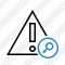 Warning Search Icon