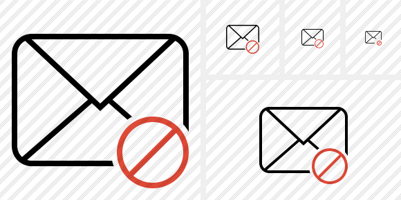 Mail Block Icon