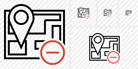 Map Location Remove Icon