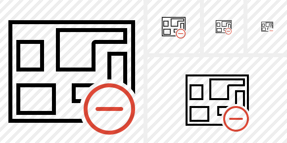 Map Remove Icon