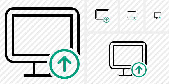 Monitor Upload Icon