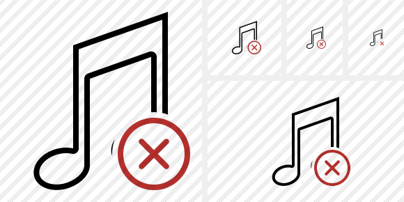 Music Cancel Icon