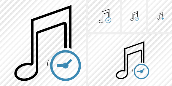 Music Clock Icon