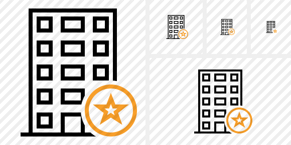 Office Building Star Icon