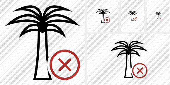 Palmtree Cancel Icon