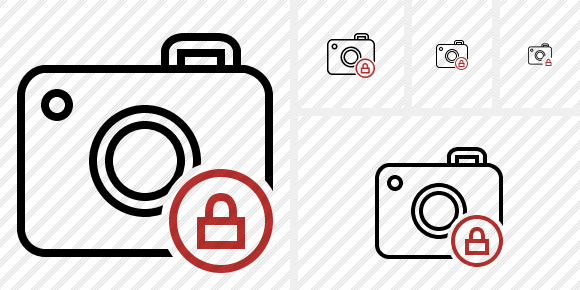 Photocamera Lock Icon