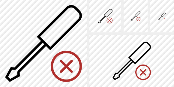 Screwdriver Cancel Icon