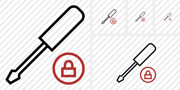 Screwdriver Lock Icon